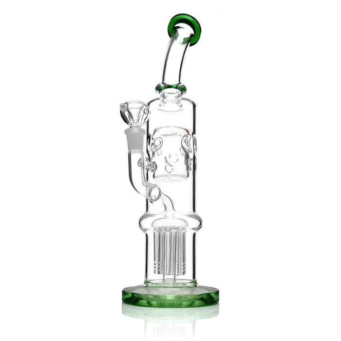 Bent Neck Barrel Swiss Hookah Glass Smoking Water Pipes 278#