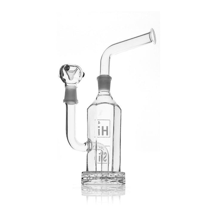18.8mm Female Joint Hi Si Glass Hex Stemless Bubbler