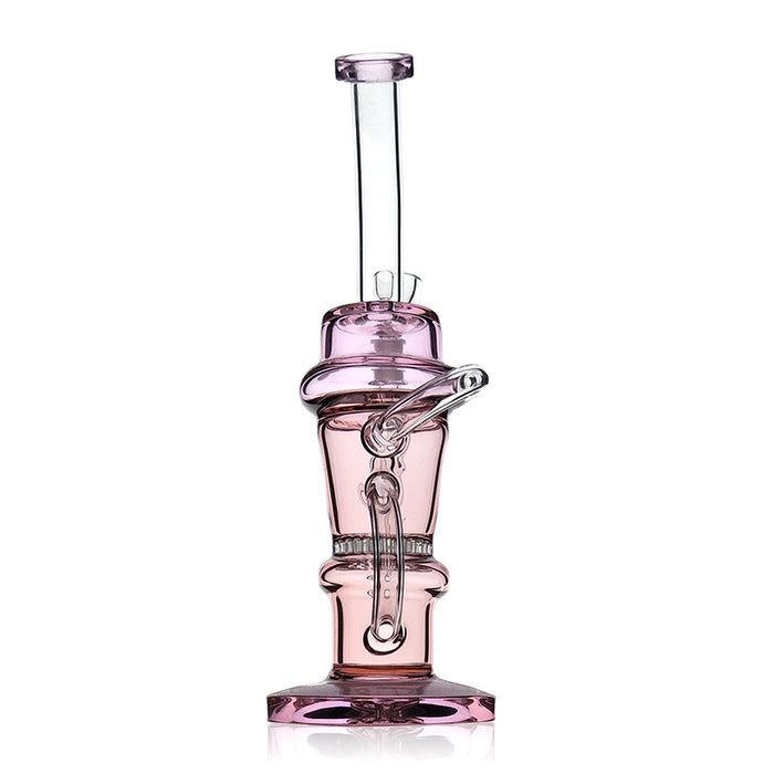 Bent Neck Cone Recycler Honeycomb Water Pipe