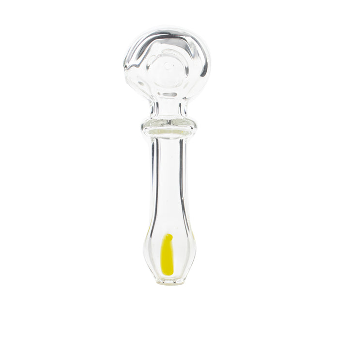 4.7“ Glass Hand Pipe Spoon Pipe Clear Color G40