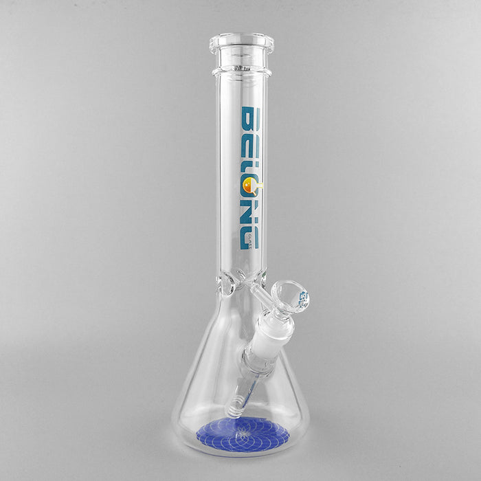12" Tall Beaker Bong with DIfferent Color logo