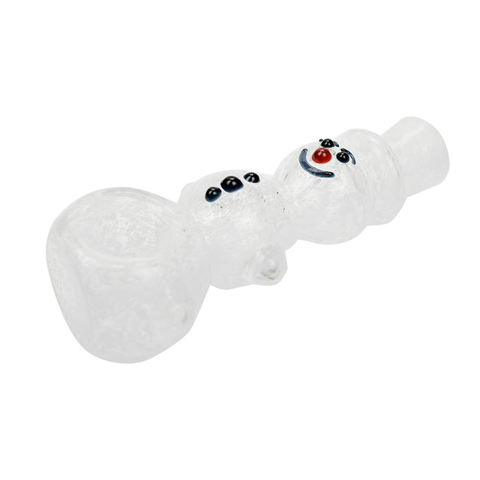 Heady Glass Pipes Cute White Snowman Pipe 616#