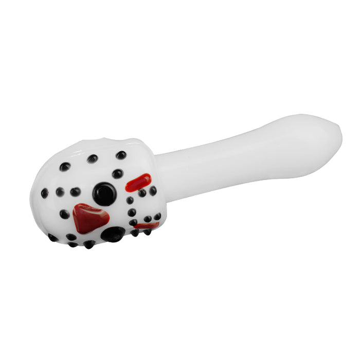 White glass hand pipe spoon pipe 613#