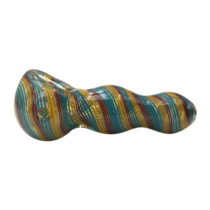 Colorful Glass Spoon Pipe for Tobacco Smoking 215#