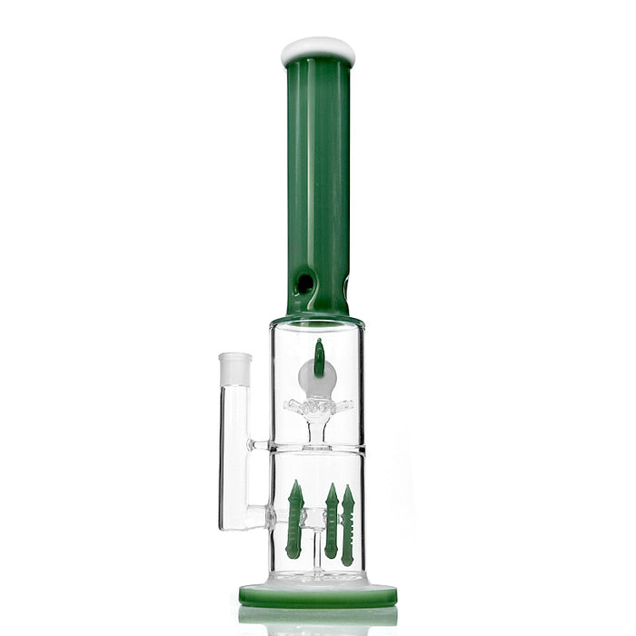 Big Double Recycle Glass Smoking Water Pipe