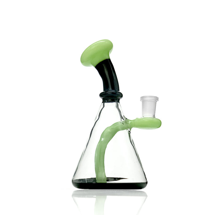 Mini Practical Elegant Glass Beaker Water Pipes for Smoking 267#