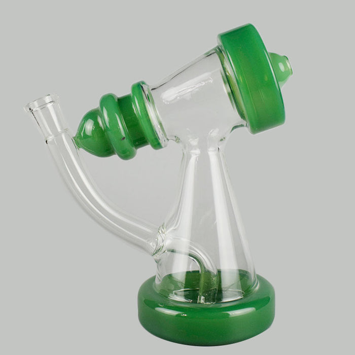 8 Inches Tall Telescope Shape Glass Hookah with 14mm Male Bowl 384#