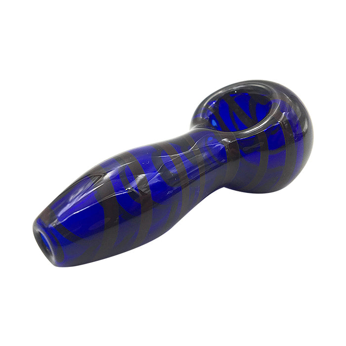 Blue Cheap Hand Pipes Pyrex Glass Smoking Spoon Pipes 316#