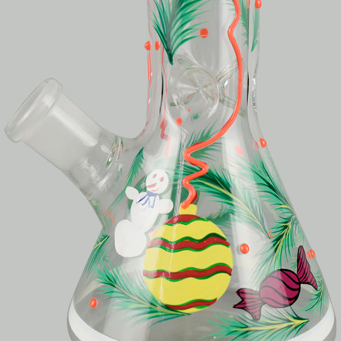 New 11" Glass Bong Beaker Bongs Water Pipe Glass Bubbler 401#