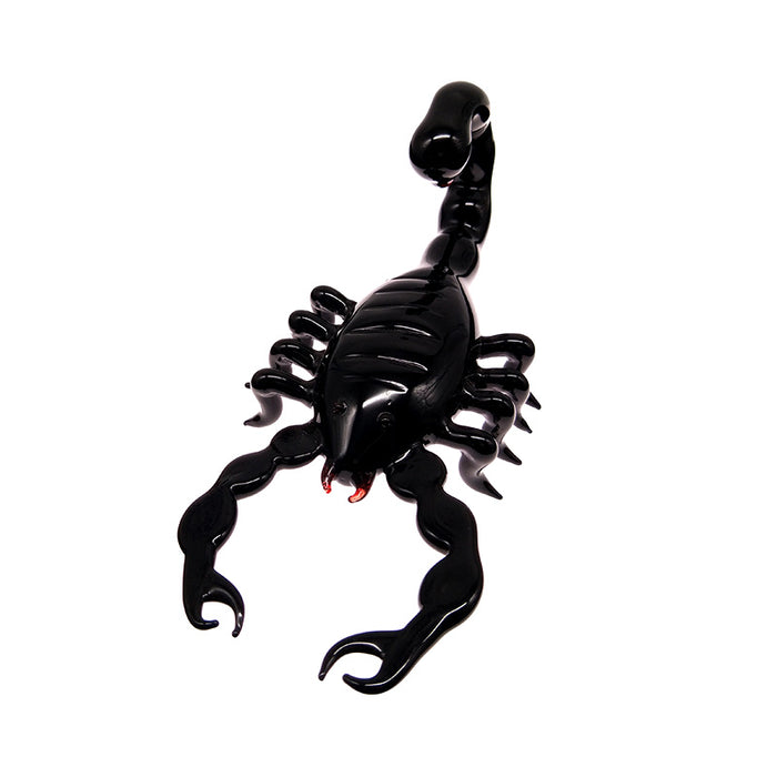 Cool Pipes Black Glass Scorpion Glass Pipe Smoking Pipes 065#