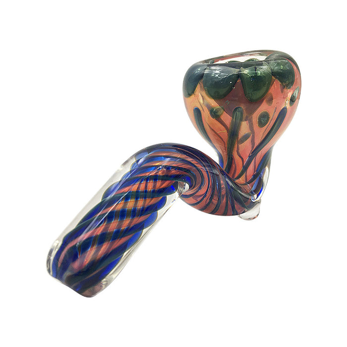 Beautiful Blue Goose Hand Pipe Spoon Pipe  Glass Pipes Bubbler 268#