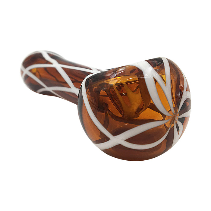 Cheap Price Glass Spoon Pipe Smoking Wid Colorful Thick Glass Spoon 418#