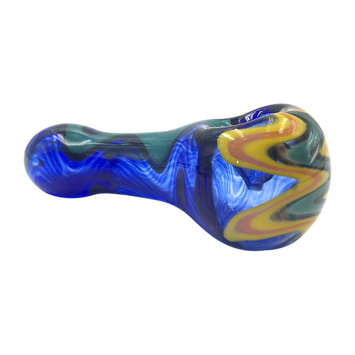 Glass Twisted Purple Fume Spoon for Smoke with Universal 177#