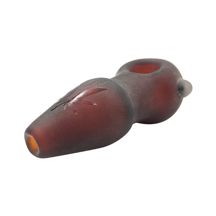 Classic Simple Design Brown Glass Fumed Spoon for Smoker 310#