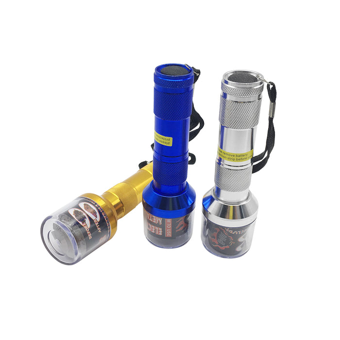 Electric rotary Aluminum The flashlight design Tobacco Grinding Machine Herb Tobacco Grinder