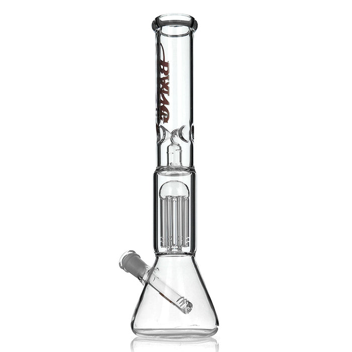 14" Tall Clear Beaker Base Water Pipe Bong with Tree Perc 303#