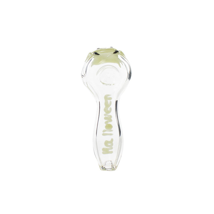4“ Clear glowing smoking hand pipe with different label G31