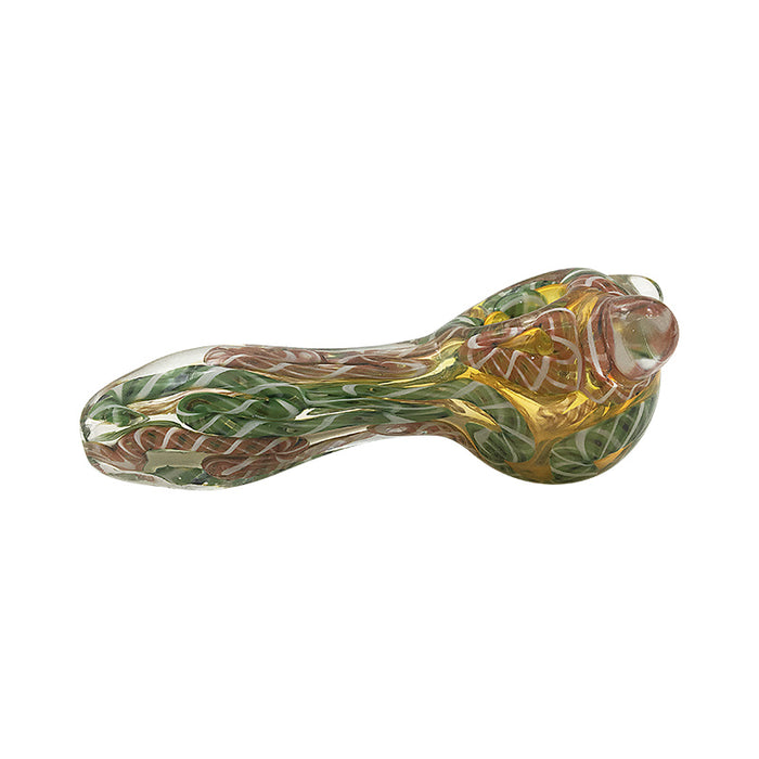 New Beautiful Colour Pipes Glass Hand Spoon 427#