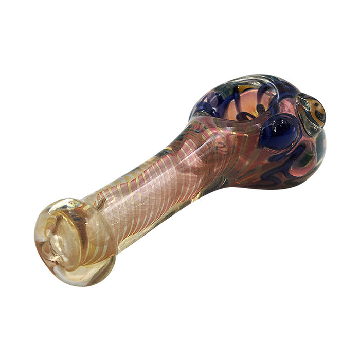 Best Quality Spoon Glass Smoking Pipes Colorful Mini Hand Pipe 431#