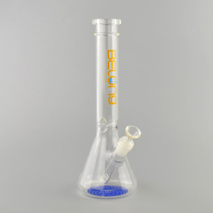 12" Tall Beaker Bong with DIfferent Color logo