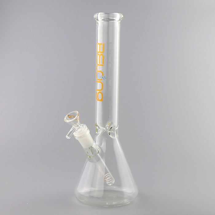12" Tall Beaker Bong with DIfferent Color logo
