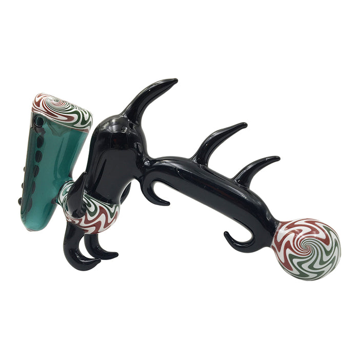 Animal shape glass bubbler tobacco hammer pipe 534#