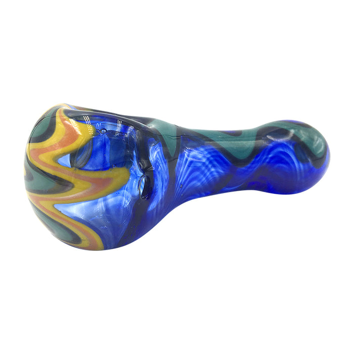 Glass Twisted Purple Fume Spoon for Smoke with Universal 177#