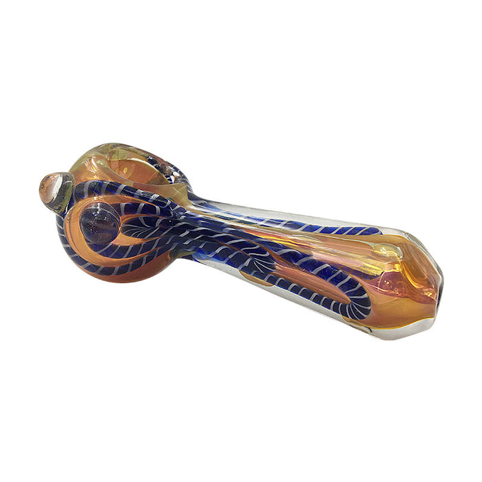 Switchbacks Grain Bowl Spoon Pipe with Spiral Colored 249#