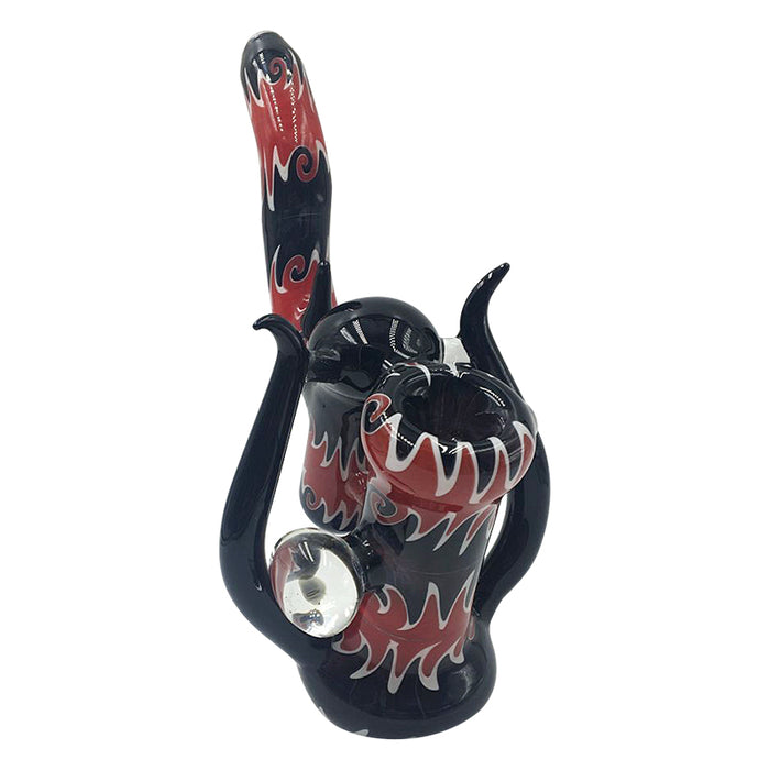 High-end double bubbler hand pipe hammer glass 531#