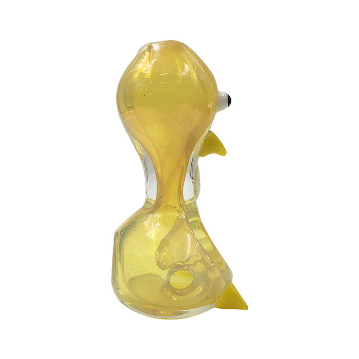 Lovely Yellow Duck Spoon Pipe Heady Glass Pipes 297#
