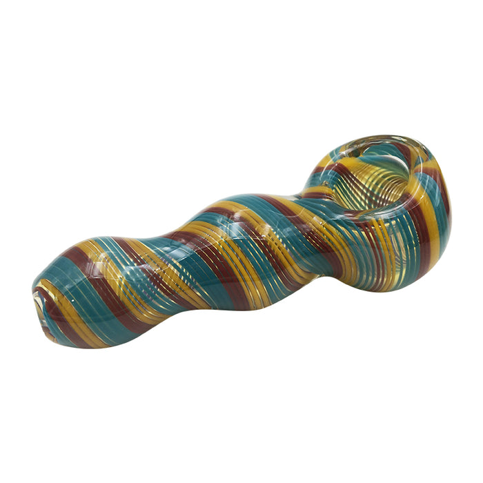 Colorful Glass Spoon Pipe for Tobacco Smoking 215#