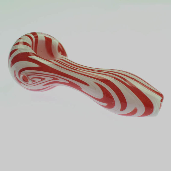 New Arrival Glass Spoon Pipes Red Color 632#