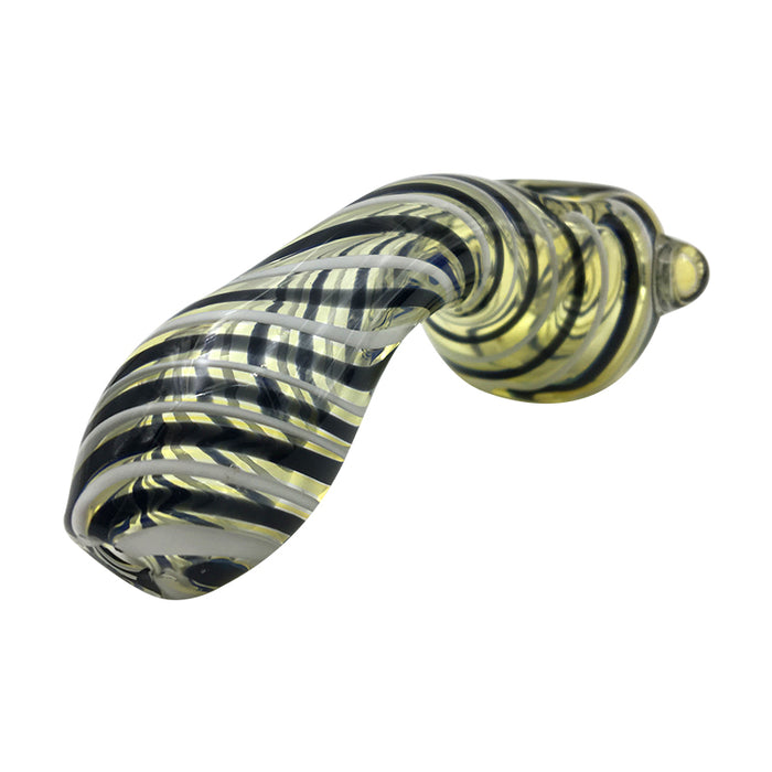 New Design Glas Tobacco Pipe with Rotating Grain Glass Spoon Pipe 224#