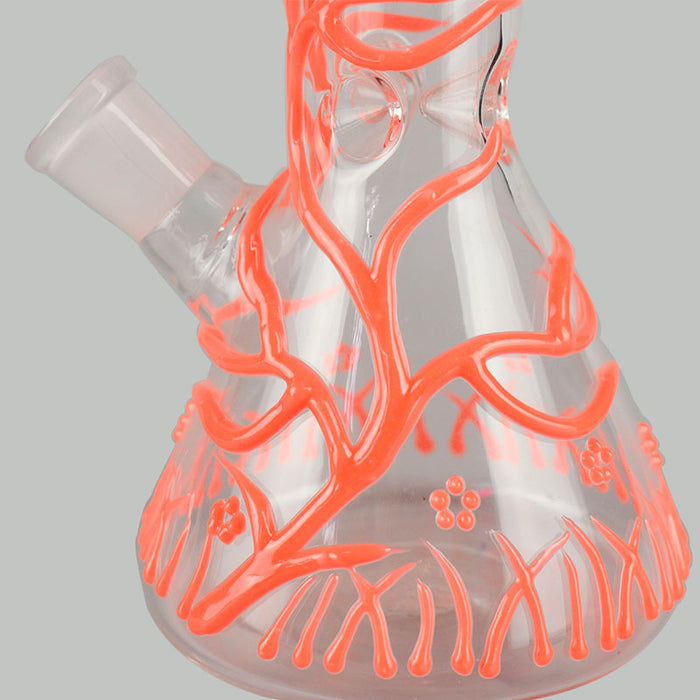 9" New Oil Rigs Glass Bongs  Beaker Water Pipe  Perc Percolator 406#