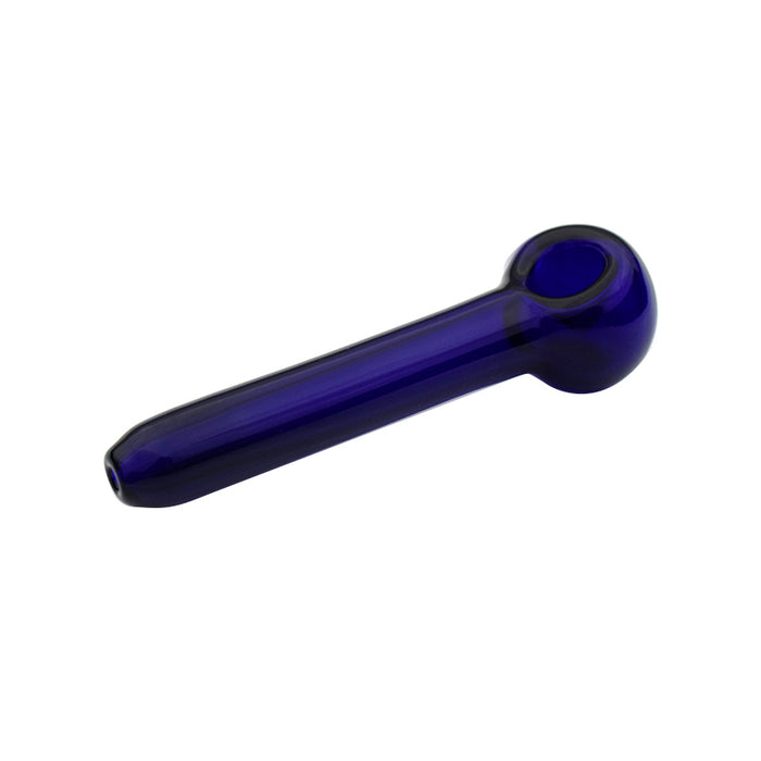 5" Long glass pipe blue pipe for smoking use G019