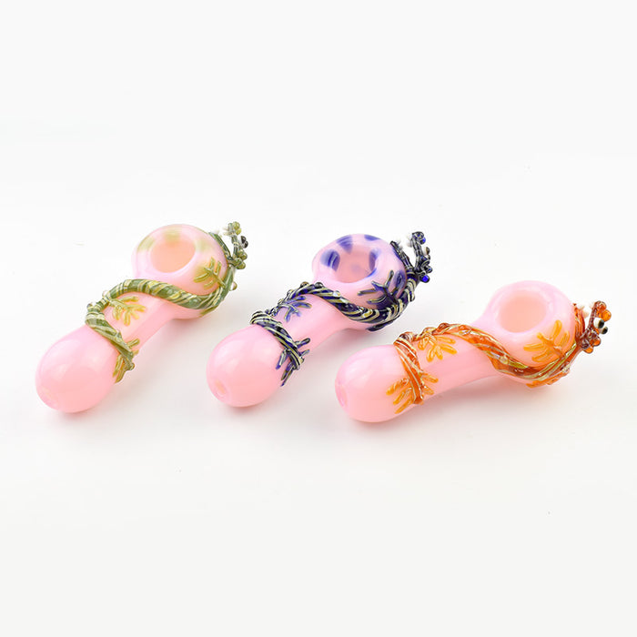 Multiple Colors Dragon  Spoon Pipe 595#