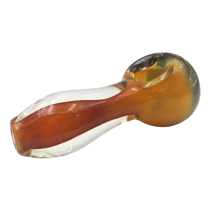 Inside Glass Spoon Pipe with Expanding Type Black Line Bowl 198#