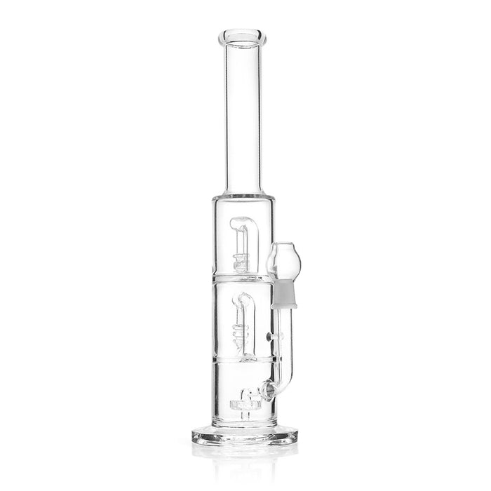 14" Thick Glass Triple Chamber Stacked Circ Perc Oil Rig