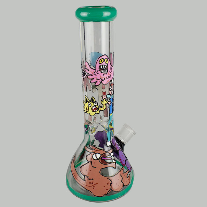 New 13" Glass Bong Beaker Bongs Water Pipe Glass Bubbler 400#