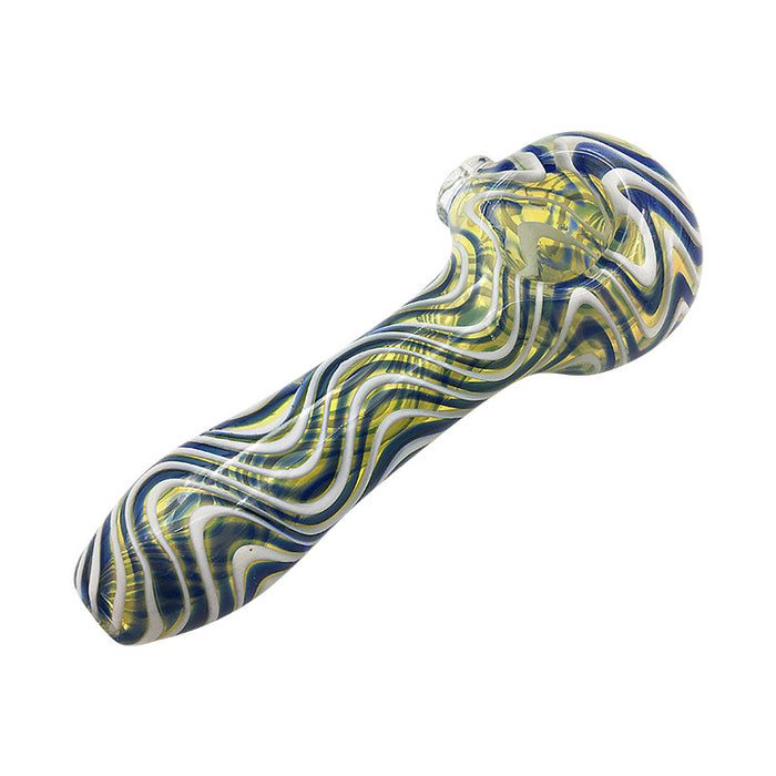 Good Quality Glass Hnad Pipe Spoon Pipe Colorful Pipe 246#