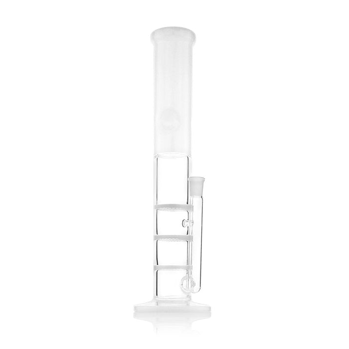 Glass Bong Straight Type Three Layers Percolator Water Pipes 171#
