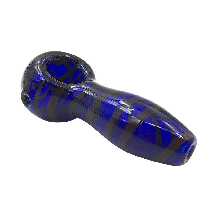 Blue Cheap Hand Pipes Pyrex Glass Smoking Spoon Pipes 316#