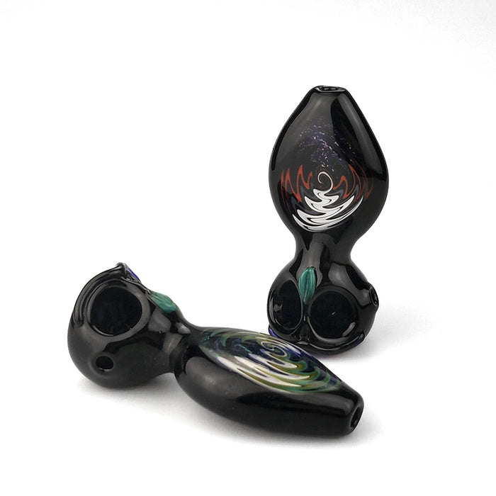 Owl Glass Hand Pipe in Various Colors 605#