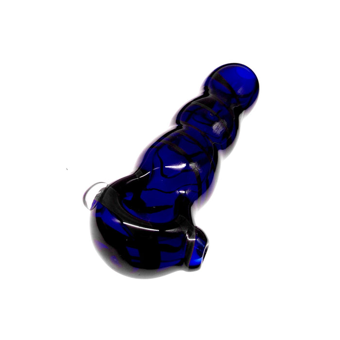 New Design Blue Fumed Spoon Pipe for Smoking Universal People 056#