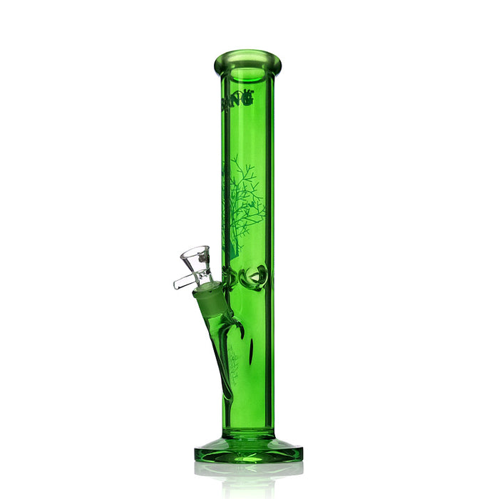 New Design Straight Green Bong with Ice Catcher 297#