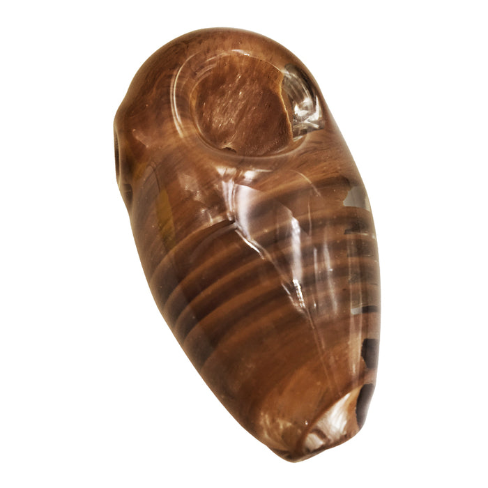 Inside Stripes Glass Bee Pupa Mini Hand Pipe Multiple Colour 027#