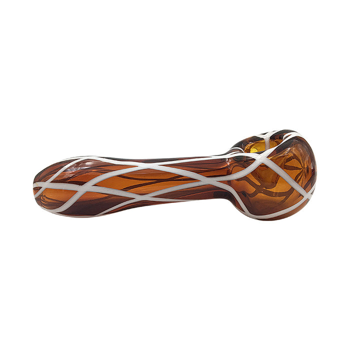 Cheap Price Glass Spoon Pipe Smoking Wid Colorful Thick Glass Spoon 418#