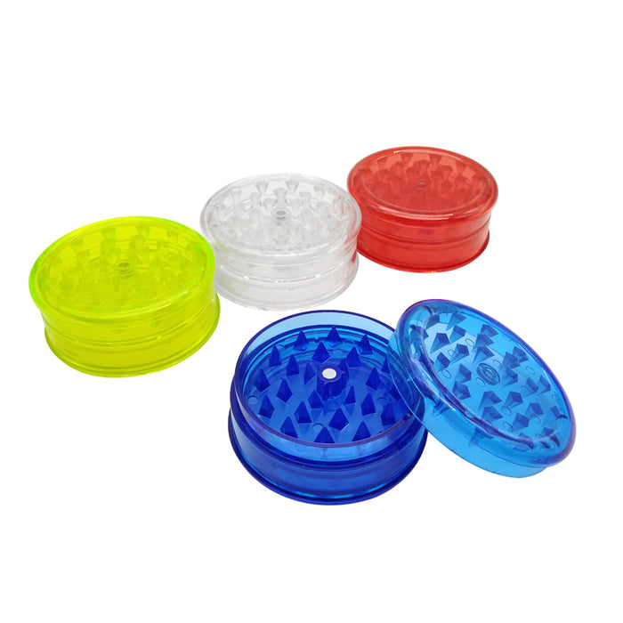 3 Layer Portable And Practical  Plastic Leaf Herbal Herb Tobacco Grinder Smoke Spice Crusher Hand Mill Muller