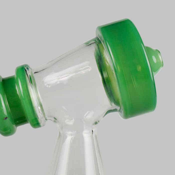 8 Inches Tall Telescope Shape Glass Hookah with 14mm Male Bowl 384#