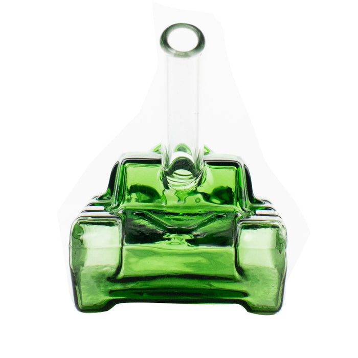 New Arrival Green Tank Glass Spoon Pipes G001